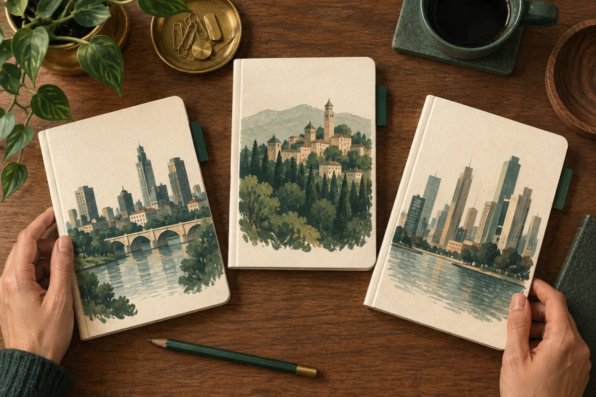 Three separate notebooks illustrating distinct geographic salary markets