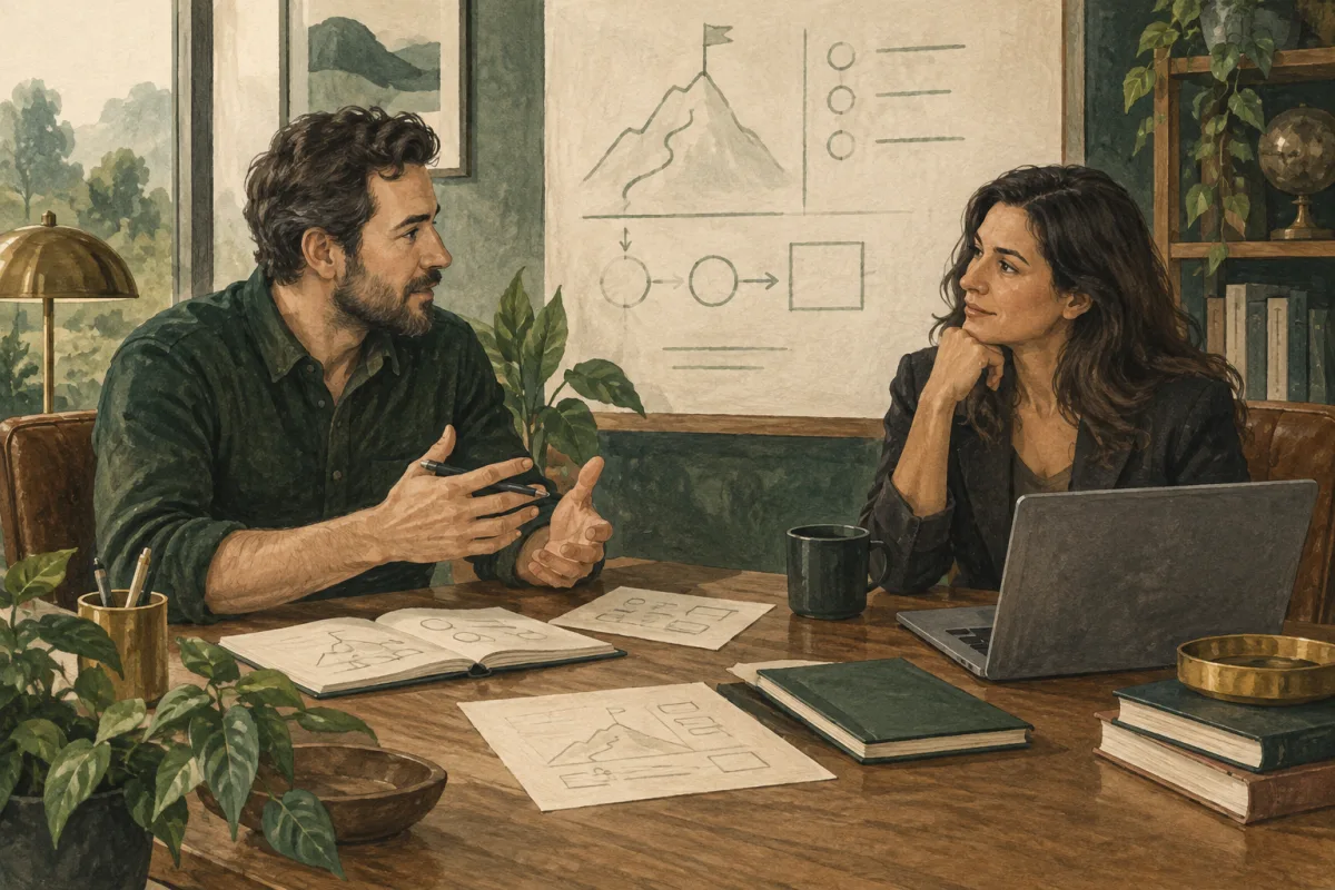 A founder and technology leader discussing the scope of a role
