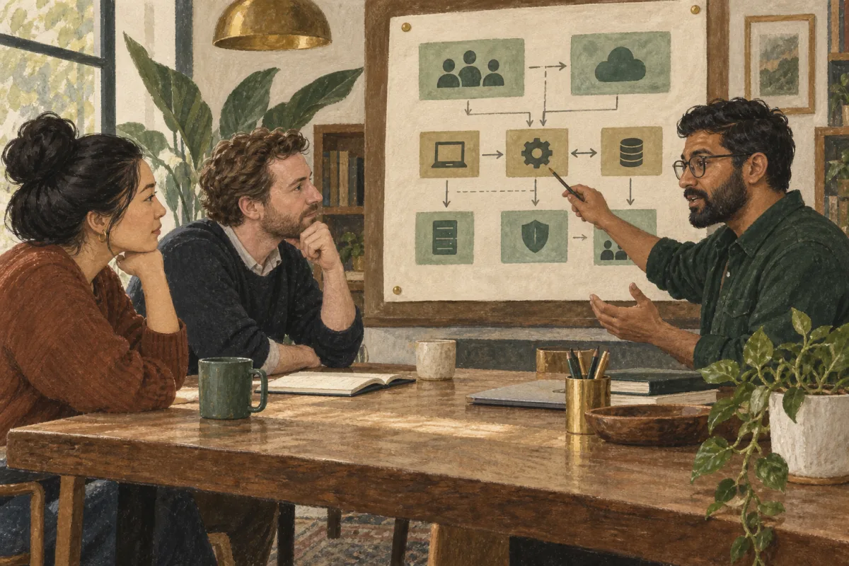 A buyer interviewing a DevOps consultant about operating ownership