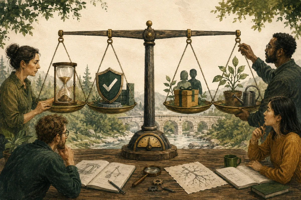 Balanced engineering measures for lead time, reliability, customer value, and team health