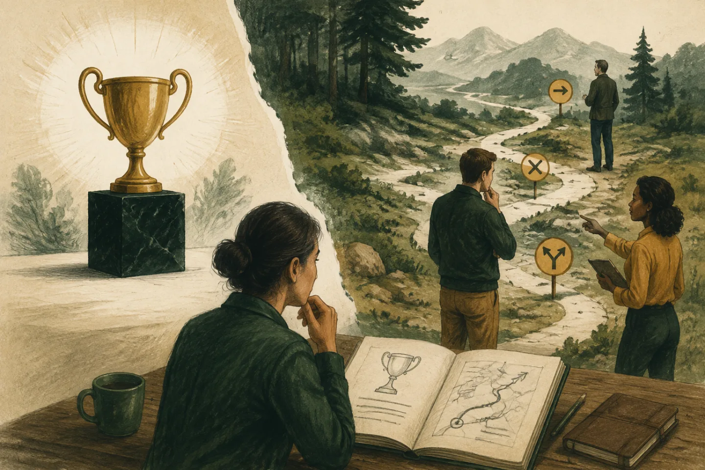 A reviewer looks beyond a trophy to examine the decisions along a winding path.