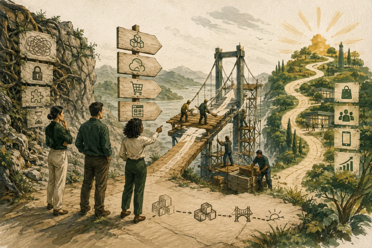 E-commerce replatform decision across constraints, options, migration, and return