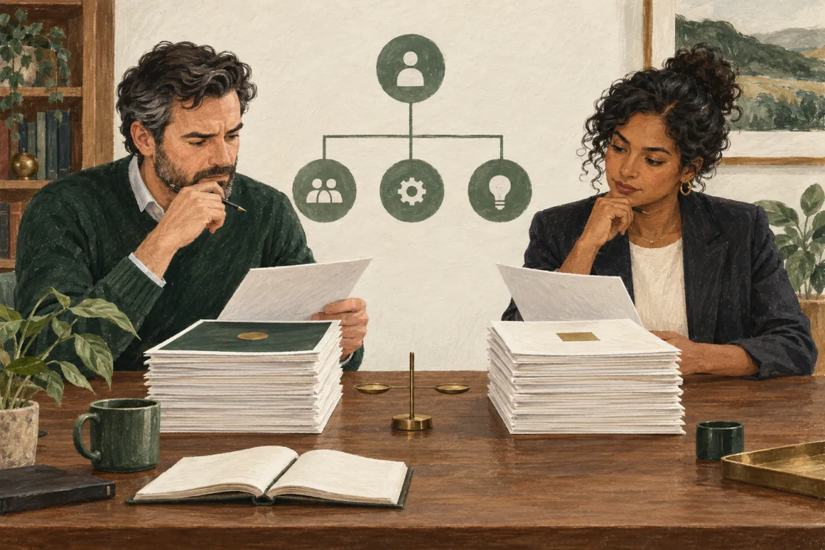 A buyer comparing the scope of two leadership proposals
