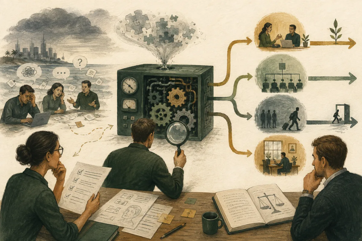 Evidence-led decision to improve, restructure, replace, or insource an offshore team