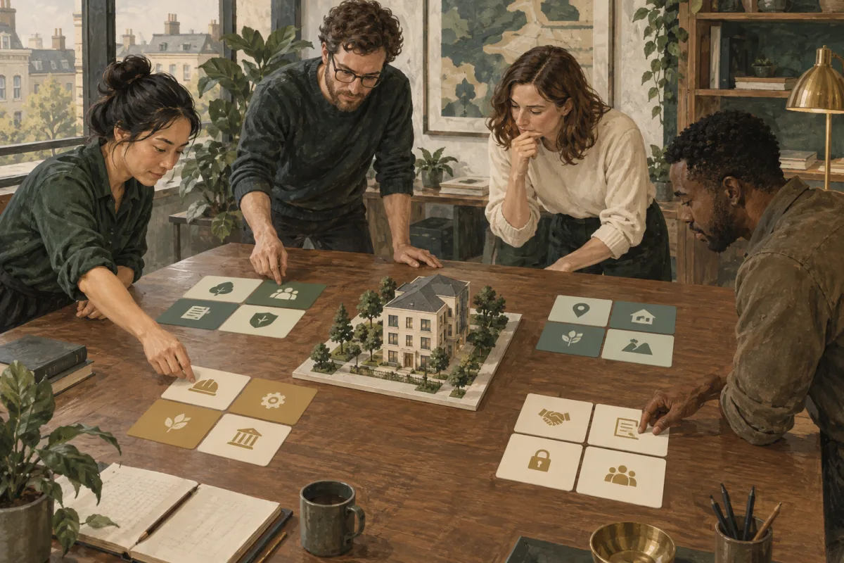 A product team mapping access for residents and property managers
